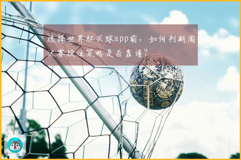 选择世界杯买球app前，如何判断淘汰赛投注策略是否靠谱？
