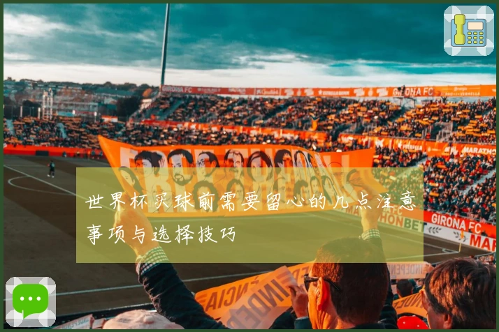 世界杯买球前需要留心的几点注意事项与选择技巧