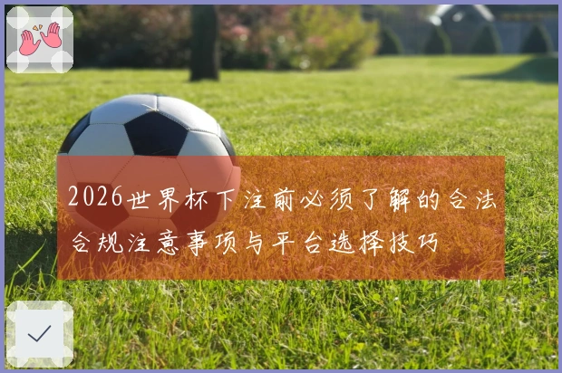 2026世界杯下注前必须了解的合法合规注意事项与平台选择技巧